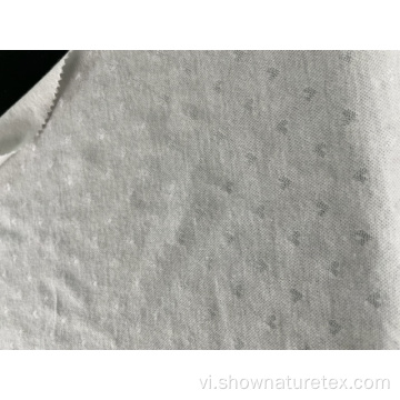 vải polyester cotton polyester jacquard kết nối cho SS